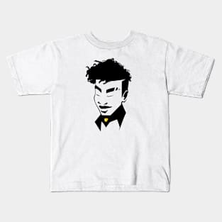 Stencil Afro Gentleman Kids T-Shirt